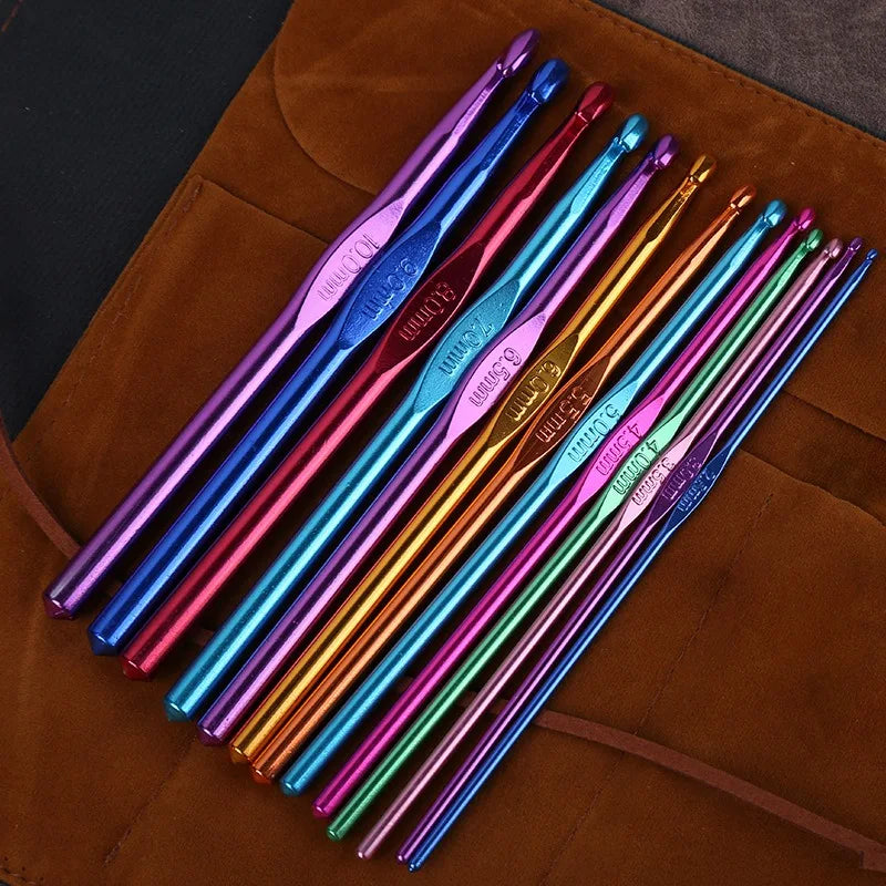 Muliti-Type Crochet Hooks Set Kit for Beginners Knitting Needles Multi Size Mix Tools Creative Crafts Essential DIY Weaving