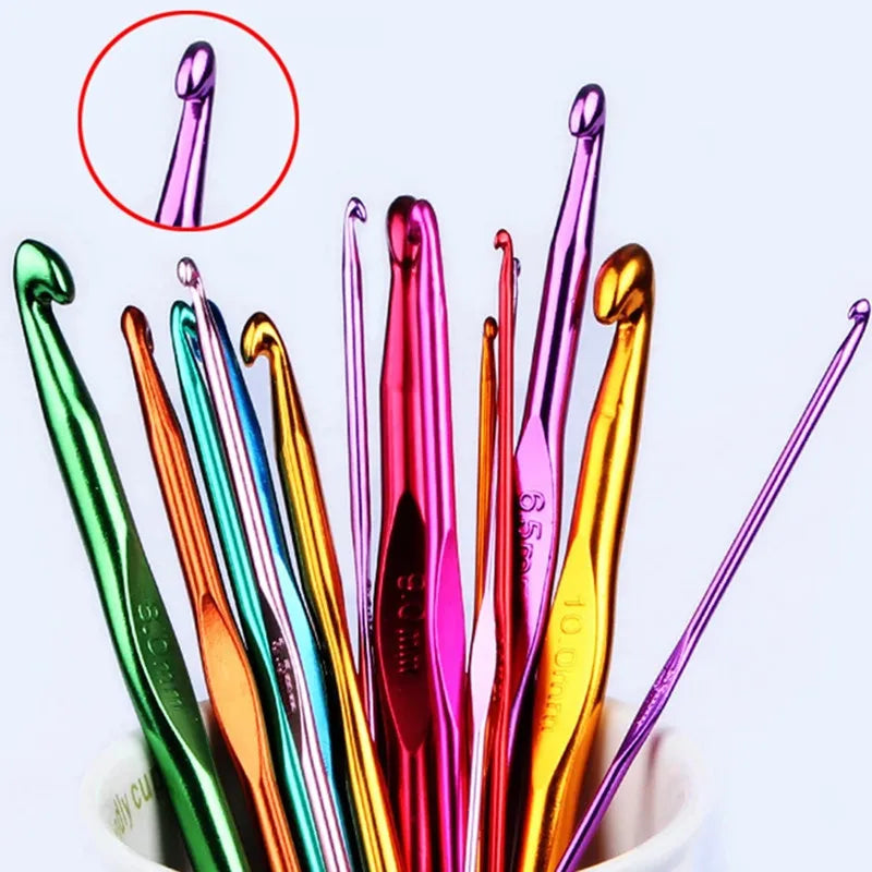 Muliti-Type Crochet Hooks Set Kit for Beginners Knitting Needles Multi Size Mix Tools Creative Crafts Essential DIY Weaving
