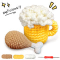 YAMAXIN 2PCS Food Theme Crochet Kit for Beginners - DIY Craft Tool Set Easy Knitting Arts & Crafts Project