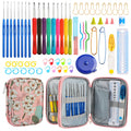 KOKINT 2mm-6mm Crochet Knitting Needles Kit With Stitch Markers And Storage Bag For Fabric Weaving DIY Handcraft Accessories Set